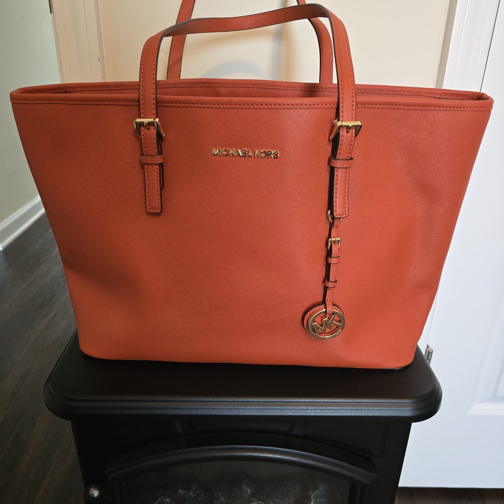 Michael Kors Orange Tote Bag